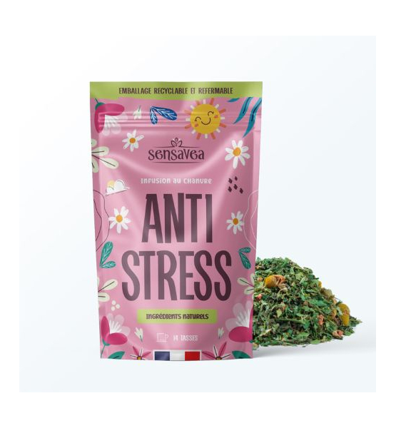 Infusion bio Anti Stress au CBD et fleurs de tilleul