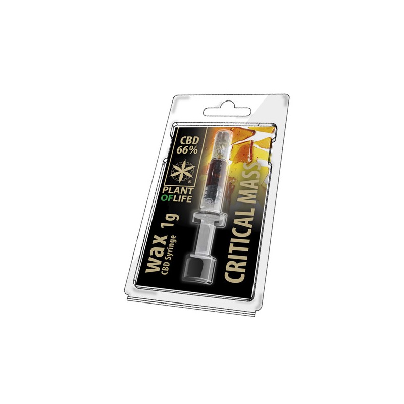 CBD Wachs Kritische Masse 66% 1ML Pflanze des Lebens