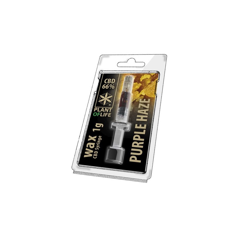 CBD Wachs Lila Haze 66% 1ML Pflanze des Lebens