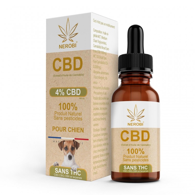 Huile CBD pour Chien 4%